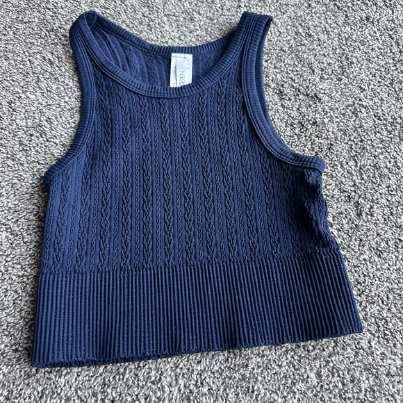 Nikibiki Navy Ribbed Knit Top - Picture 4 of 11